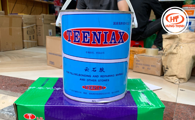 Keo Teeniax 0.8L được ứng dụng rộng rãi trong lĩnh vực thi công đá tự nhiên và nhân tạo.