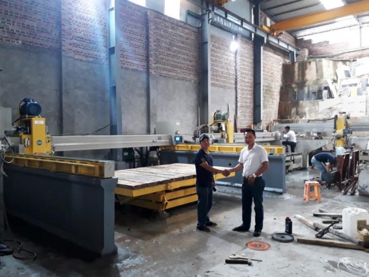 Lắp và bàn giao máy cắt cho Kho đá hải bình tại Quảng Ninh