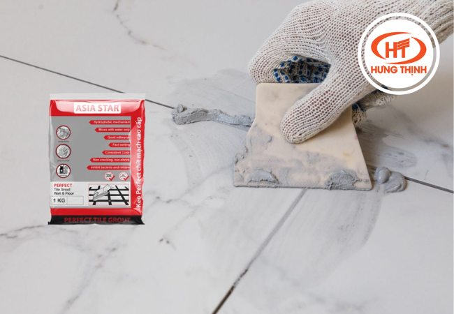 Keo chít mạch Asia Star trong thi công sàn nhà, phòng tắm, nhà bếp