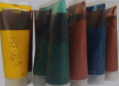 Màu trộn với keo